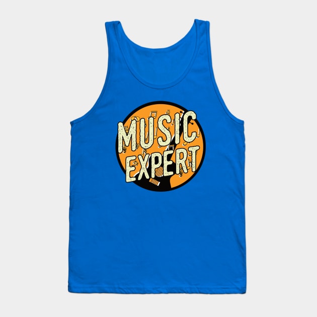 Music Expert guitar musical notes Tank Top by dancedeck